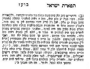 Tiferes Yisrael springmaus